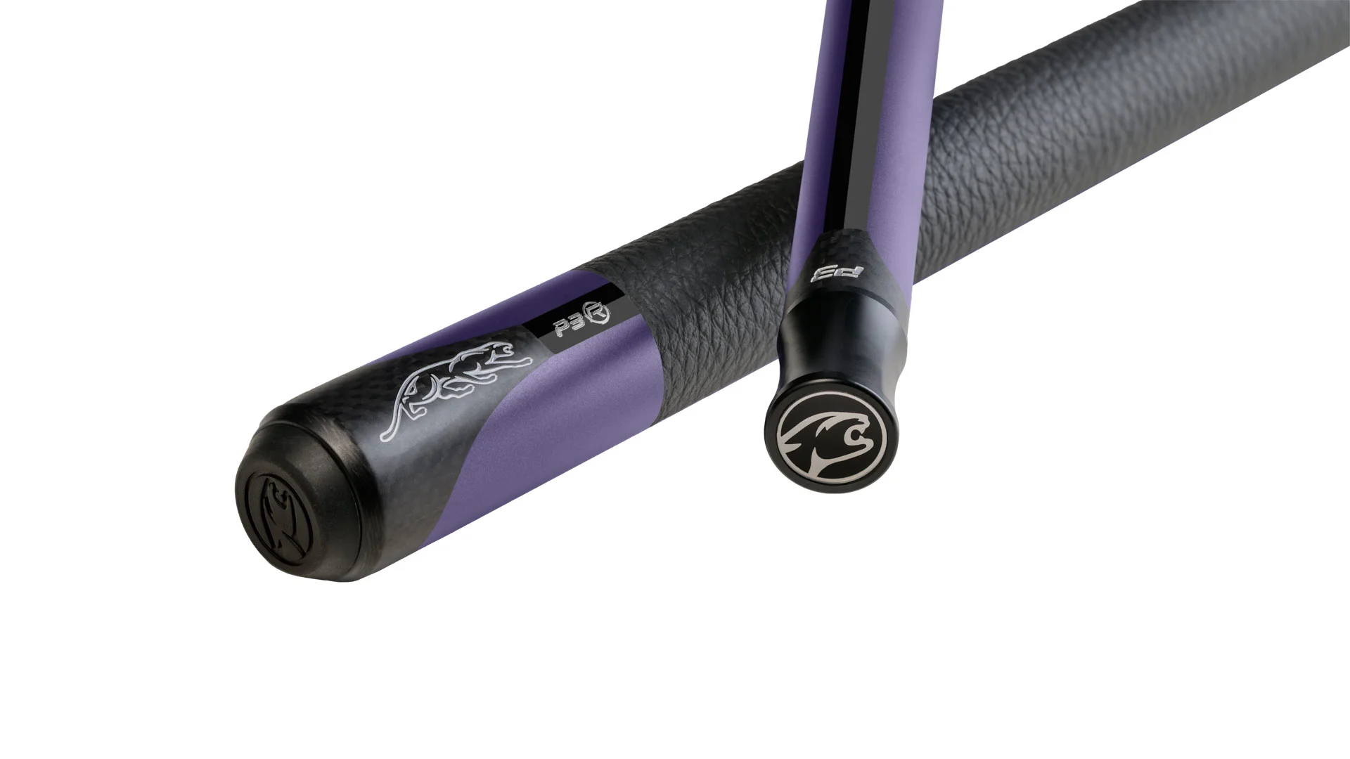 Predator P3 REVO Purple Pool Cue with Leather Luxe Wrap - Image 2