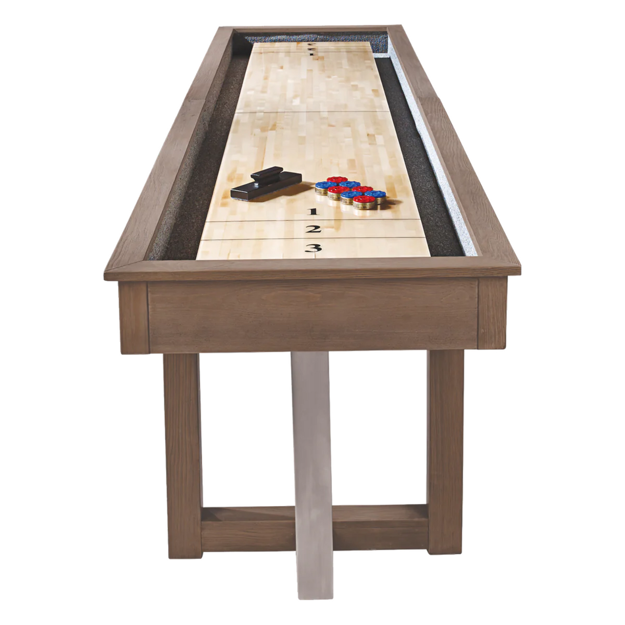 American Heritage Abbey Antique Grey Shuffleboard Table - Image 3