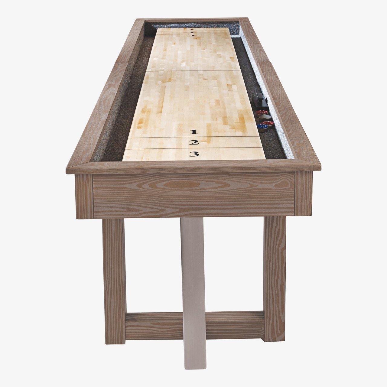 American Heritage Abbey Antique Grey Shuffleboard Table - Image 4