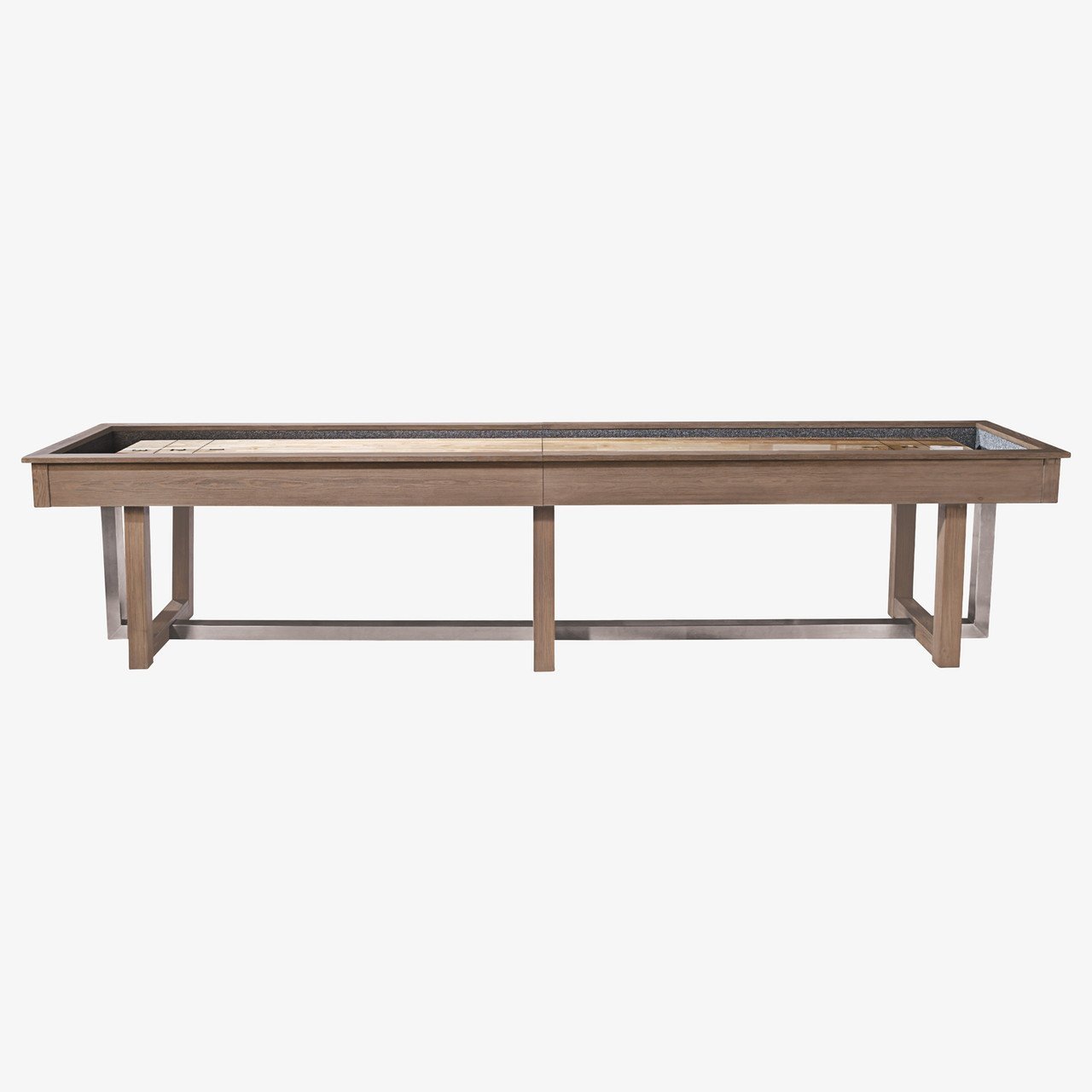 American Heritage Abbey Antique Grey Shuffleboard Table - Image 5
